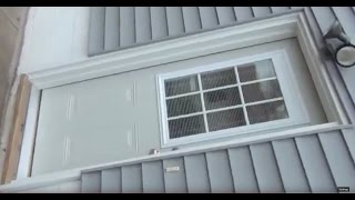How to install a pre hung exterior front door