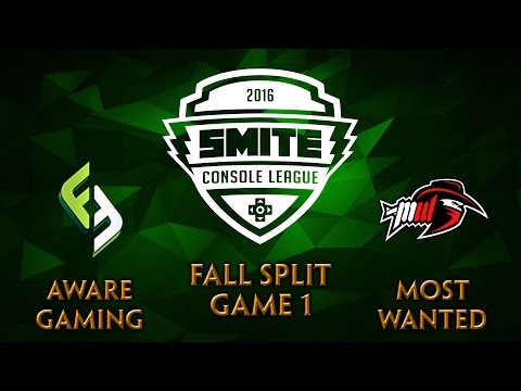 SMITE Console League NA Fall Split - Aware Gaming vs. Most Wanted (Game 1)