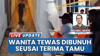 Detik-detik Terduga Pelaku Pembunuhan Wanita di Wisma Sidrap Terekam CCTV, Pria Berjaket Hitam Putih