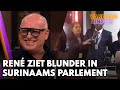 René ziet medewerker Surinaams parlement blunderen bij aankondiging Rutte | VANDAAG INSIDE