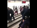 High School Hockey Player Fights Parent