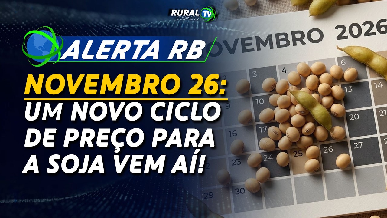 ALERTA RB - NOVEMBRO 26: UM NOVO CICLO DE PREÇO PARA A SOJA VEM AÍ!