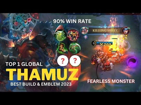 HARD CARRY! Thamuz Best Build 2023 [ Thamuz Top Global Gameplay ] By MvP Beast - Mobile Legends