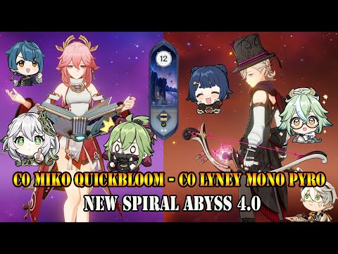 C0 MIKO QUICKBLOOM - C0 R1 LYNEY MONO PYRO [NEW SPIRAL ABYSS 4.0]