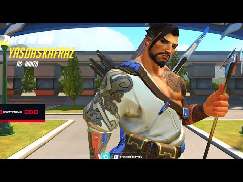 Surefour Top 500 Hanzo Gameplay - POTG! [ Overwatch Season 27 Top 500 ]