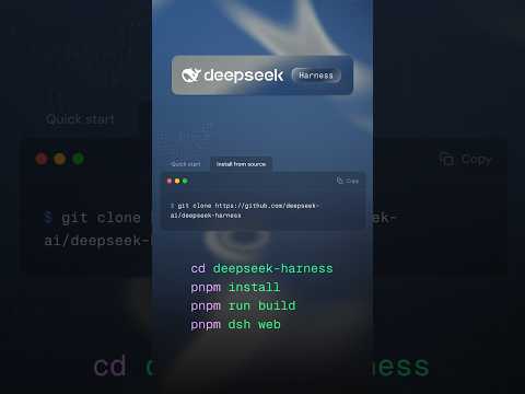 How To Install and Use DeepSeek Harness From Source #deepseek #ai #llm #coding thumbnail