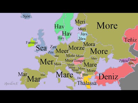 Earth's Water | Water on Earth | European Languages Comparison