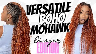 Spicy Braided Mohawk Tutorial | Boho but Ginger Edition | Ywigs
