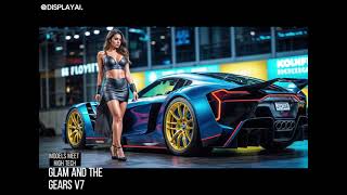 [4K] Glam and the Gears V7 - Models Meet High Tech |  #cars #beauty #ai