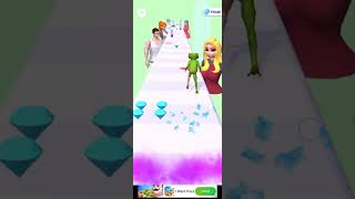 FrogPrince Rush Gameplay Gril kiss Frog Amazing mobile gameplay #short (5)