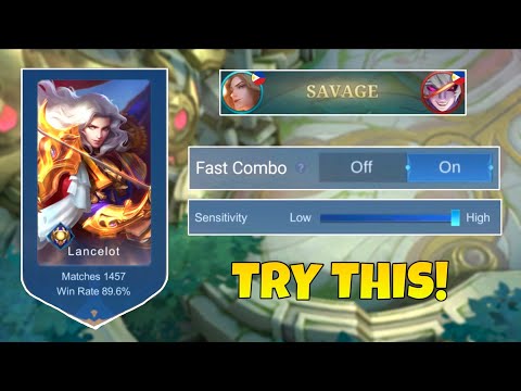 Lancelot New SETTINGS TRICK To Be Fast Hand!! | 100% Improve Your Gameplay! (AUTO SAVAGE!!)