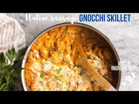 Italian Sausage Gnocchi: SIX ingredients and ONE pot! | The Recipe Rebel