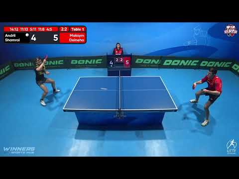 22:00 Andrii Shamrai 2-3 Maksym Deineha West 5 WIN CUP 17.12.2022 | TABLE TENNIS WINCUP