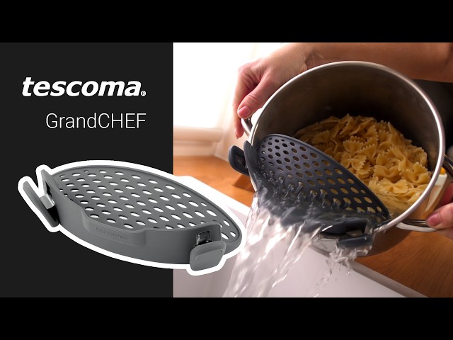 Video teaser for Clip-on pot strainerGrandCHEF