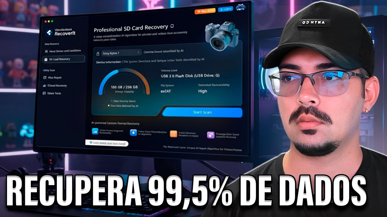 O FIM da Perda de Dados? 🤯 Testei a IA do NOVO Recoverit V14!