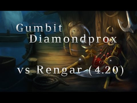 Gambit Gaming Diamondprox Fiddle Jungle vs Rengar Season 4 (4.20) League of Legends LoL Pro SoloQ
