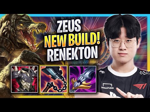 ZEUS TRIES NEW RENEKTON BUILD! - T1 Zeus Plays Renekton TOP vs Akali! | Season 2023