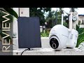battery powered wifi ptz ip security camera with solar panel xtu review