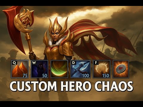 LEGION COMMANDER DUEL + GOD STRENGTH = 99999 DAMAGE l CUSTOM HERO CHAOS