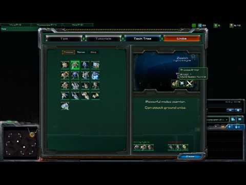 Starcraft 2 Beta - Tech Trees & Unit Details (All Races, 1080p)