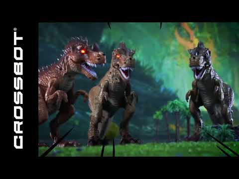 Битва с тираннозавром, пистолет с ИК-лучом, 3 режима поражения, динозавр двигается вперед, дышит пар