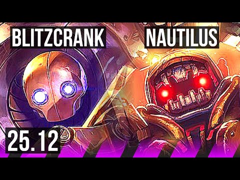 BLITZCRANK & Cho'Gath vs NAUTILUS & Kai'Sa (SUP) | KR Challenger | 25.12