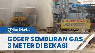 Semburan Gas Muncul di Kayuringin Bekasi, Akses Jalan Nangka Raya Terpaksa Ditutup Total