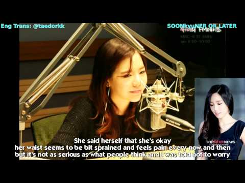 [EngSub] 150123 Sunny's FM Date - Talking About Taeyeon's fall accident