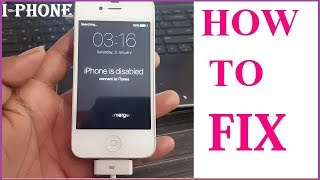 HOW TO FIX i PHONE DISABLED  4/4S/5/5S/6/7 PLUS ALL i PHONE MOBILE  SETUP BY SETUP IN HINDI