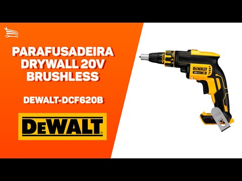 Parafusadeira Drywall 20V MAX 5 a 30Nm Brushless sem Bateria e Carregador - Video
