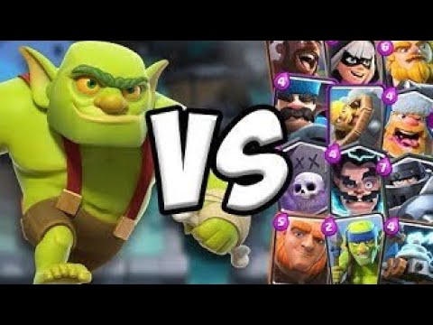 ГОБЛИН В КЛЕТКЕ против ВСЕХ КАРТ CLASH ROYALE
