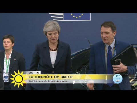 EU-toppmötet: "Theresa May ger sig inte – vill absolut inte ha förlängning " - Nyhetsmorgon (TV4)