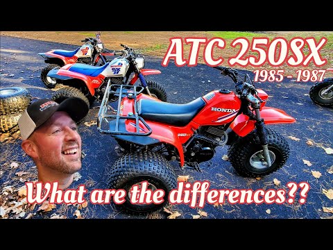 Honda's ATC 250SX - The mullet of the trike world!  Made from 1985-1987.  What are the differences?