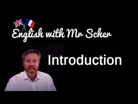 Welcome to English with Mr Scher