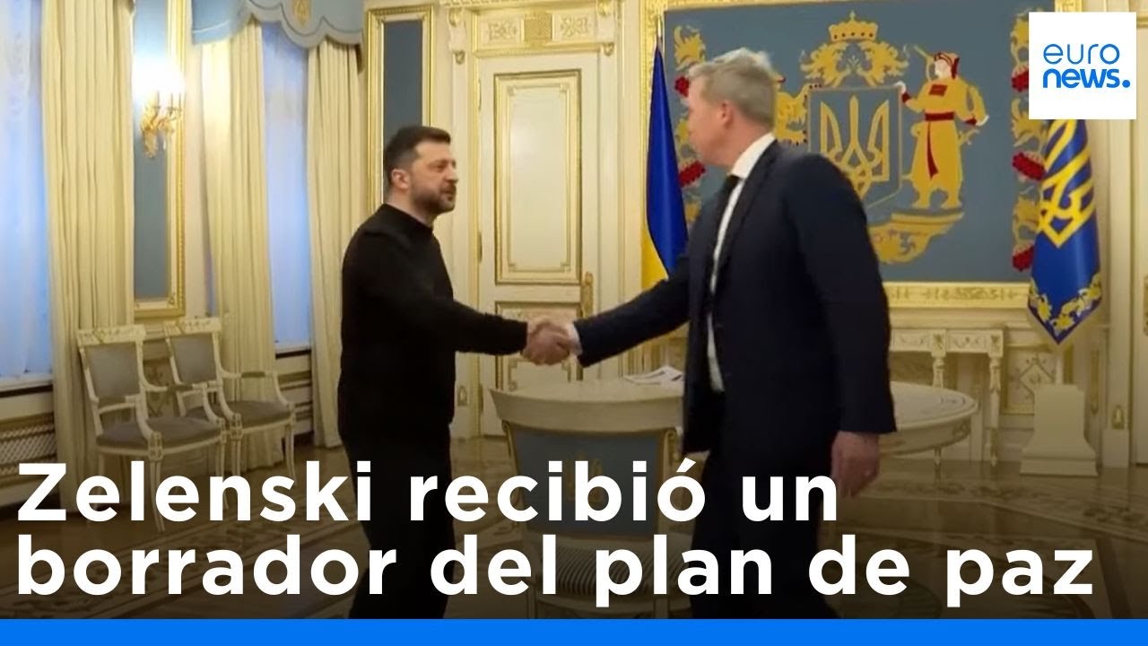 Volodímir Zelenski confirmó haber recibido de EE. UU. un borrador de plan de paz