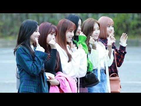181019 에이프릴 (April)  출근길  - kbs 뮤직뱅크