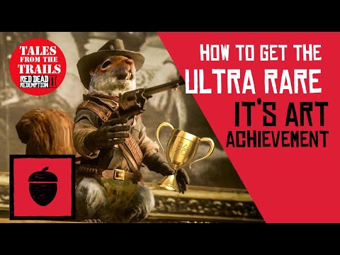🗣 RDR2: Story - It's Art Achievement - 0.4% Ultra Rare - How to get it - Stuffed Squirrel PS4
