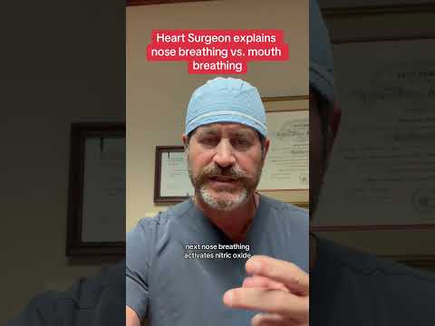 Here’s why nose breathing is better than mouth breathing #doctor #surgeon #stress #hearthealth #fypツ