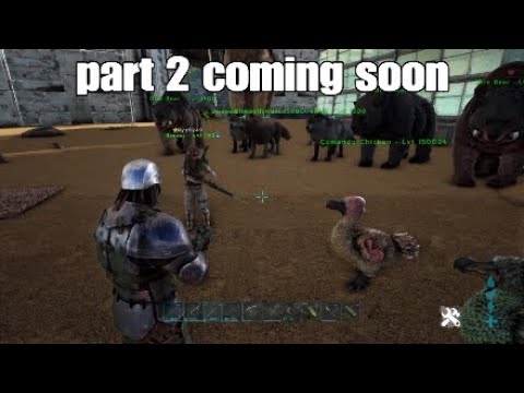 Killing the ice titan with admin dino army ark part 1 fall of dodo army