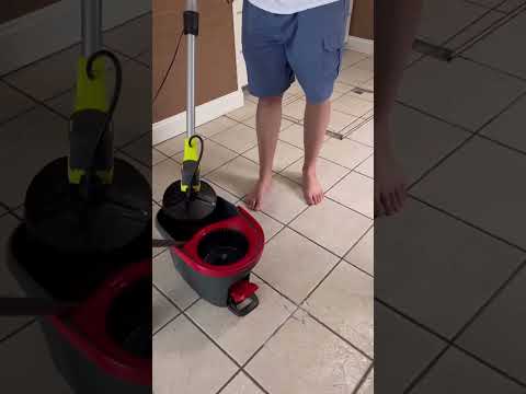 That’s one way to clean the floors😂 #ryobi #scrubber #cleaninghacks #fourthofjuly #weekend #tools