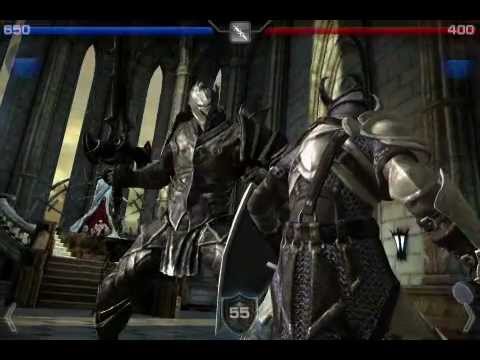 Infinity blade killing god king in 3 slashes