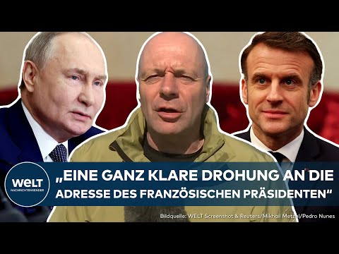 UKRAINE-KRIEG: Macron für europäische Friedenstruppen – Jetzt reagiert Putin mit klarer Drohung