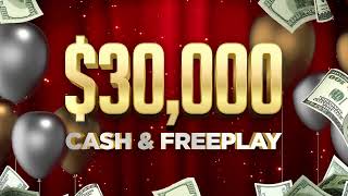 Twin Pine Casino & Hotel's $1,000,000 Anniversary Celebration