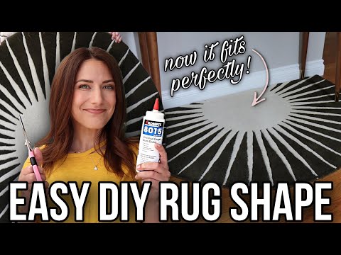Diy Custom Rug Shape Tutorial Because The Rug Size We Need Usually Doesnt Exist
