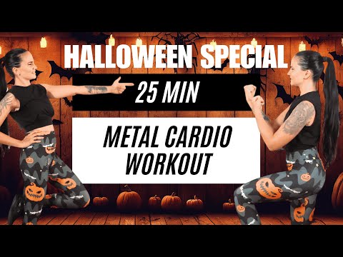 25 MIN - METAL CARDIO WORKOUT - Sweaty calories killer🔥