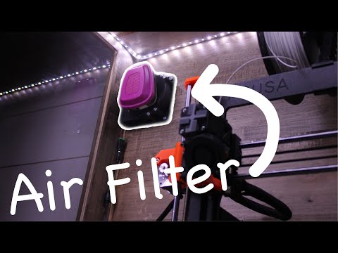 3D Printed Air Purifier -- gets rid of the smell of ABS and toxic VOC\'s