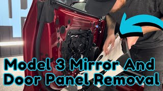 How to Remove Tesla Model 3 Mirror & Door Panel