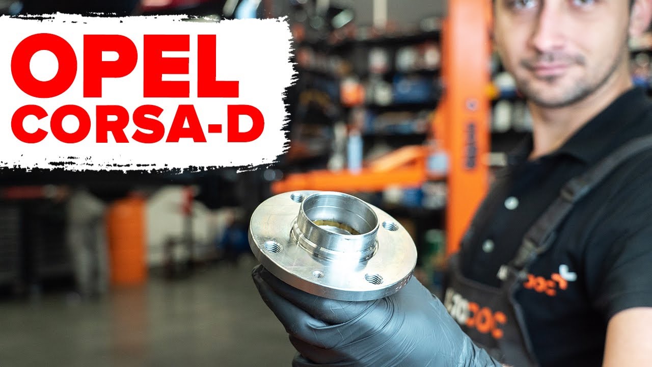 Como mudar rolamento da roda da parte traseira em Opel Corsa D - guia de substituição