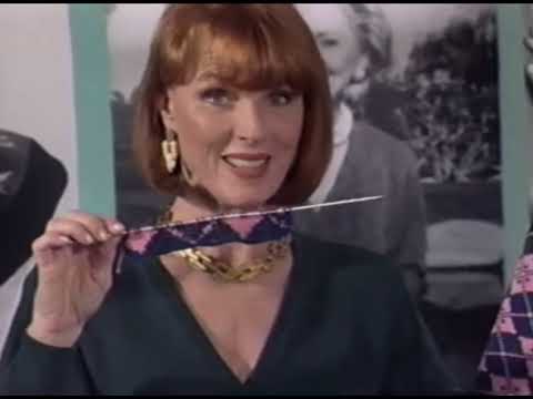 1993 KnitKing Compuknit V (Brother KH-965) USA TV Infomercial - Staring Mariette Hartley