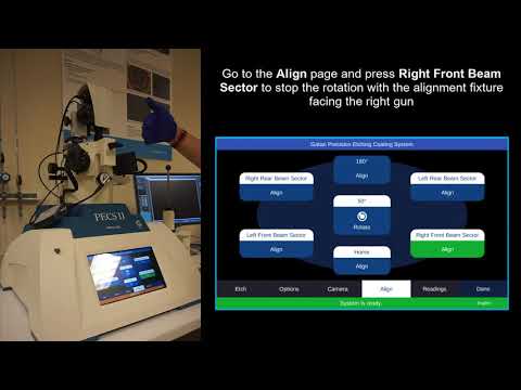 Alignment Procedure with the PECS II